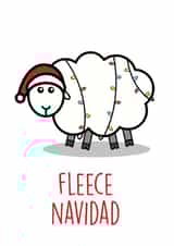 fleece navidad Christmas Card 42264 created by Graphic Print Company