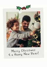 Personalised Christmas Photo Card created by Studio Doodles - Cute Personalised Photo Card / Christmas Card - Merry Christmas & A Happy New Year