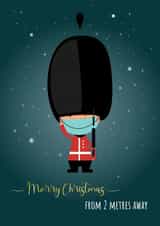 soldier mask Christmas Card 46353 created by Owl Cards