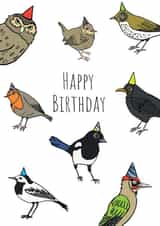Garden Birds Birthday Card created by Send Salutations