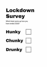 lockdown survey Card 46281 created by Craig Freeman