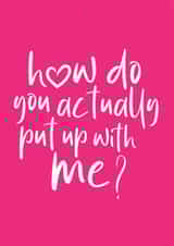 Valentine's Day Card for the One Who's Stuck Around created by Blue Belle Creations