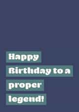 yorkshire typography Birthday Card 32078 created by DesignsByFKB