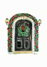 traditional modern Christmas Card 46389 created by Paola Portello