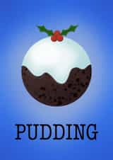 Christmas Pudding Card 36389 created by The Ink Splat