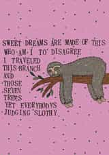 sweet dreams disagree Card 46430 created by Arts & Laughs