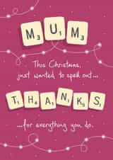 spell out Christmas Card 41531 created by NEEDL designs