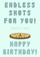 Tequila Shots Birthday Card created by Baltic Ink