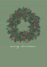 Cone Festive Christmas Card 44412 created by Anna Norburn