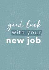 modern typography Good Luck Card 16011 created by Laura