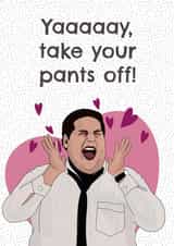 heart pants Valentines Day Card 19359 created by Daisy Jo Design