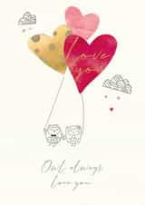 heart owl Valentines Day Card 19191 created by cory reid