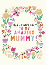 Amazing mummy floral birthday card created by Sarah Corcoran