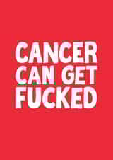 Thinking Of You Blunt and Supportive Cancer Card created by The Sweary Card Co