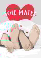Sole Mates - Valentine's, Anniversary card for your soulmate created by Mr Muir