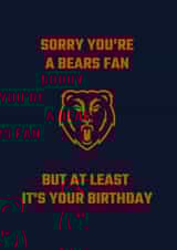 chicago bears nfl Birthday Card 20989 created by Nat Yeo