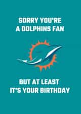 miami dolphins miami Birthday Card 20990 created by Nat Yeo
