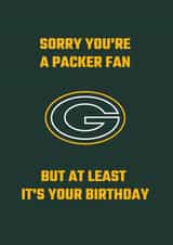 green bay packers green bay Birthday Card 20991 created by Nat Yeo