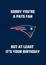 new england patriots new england Birthday Card 20992 created by Nat Yeo