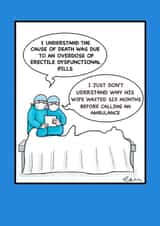 death overdose Humour Card 46481 created by Graham Cammillare