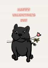 dog cute Valentines Day Card 45170 created by @lydiapimmdraws