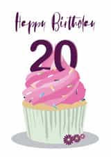 cupcake cake Birthday Card 19217 created by Jackie Ponwaye Design