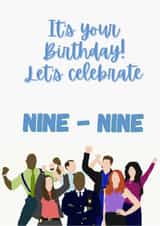 Film/TV/Netflix illustration Birthday Card 13404 created by Swisa Creates