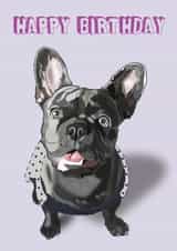 frenchie french Birthday Card 20880 created by @annaelizabethdesigns