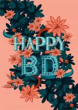 illustration typography Birthday Card 19911 created by Natalia Maca