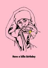 Pop culture Celebrity Birthday Card 20999 created by Bad Lines