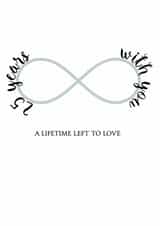 Pretty Silver Anniversary Card - 25 Years - 25 Years With You, A Lifetime Left To Love created by Michelle Lee