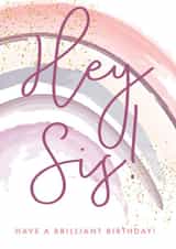 Sister Purple Rainbow and Glitter Birthday created by Modupe Yalley