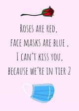 isolation face mask Valentines Day Card 37591 created by Rachel Evans