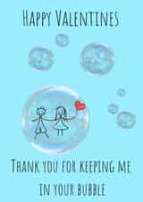 bubble isolation Valentines Day Card 37592 created by Rachel Evans