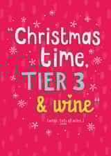 tier 3 wine Christmas Card 44655 created by Gingerbred