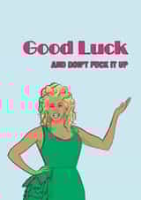 ru rupaul Good Luck Card 21006 created by Chloe illustrates