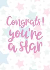 congrats star Congratulations Card 41513 created by Mia Louise Designs 
