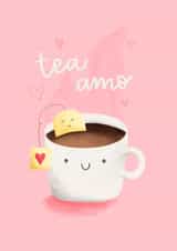 tea cup Valentines Day Card 18359 created by Mikaela Iavarone