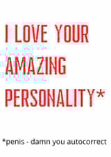 amazing personality Valentines Day Card 29094 created by The Happy Bee