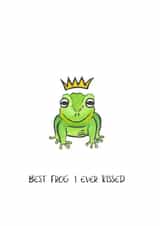 frog crown Anniversary Card 43352 created by Emily Hunter