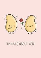 nuts rose Valentines Day Card 17294 created by Creaternet