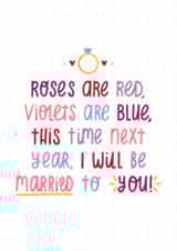 Married to you - cute poetry card created by Joanne Hawker