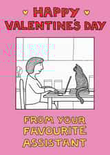 from the cat cat Valentines Day Card 1830 created by On The Prowl Cat Cartoons