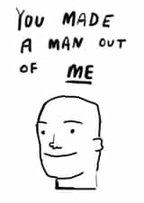 made man Valentines Day Card 33183 created by Stupid Cards