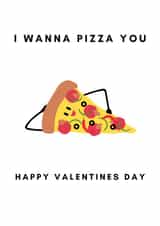 pizza wanna Valentines Day Card 40753 created by @Payne Designs