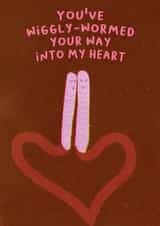 wormed heart Valentines Day Card 17035 created by Christine Hooper