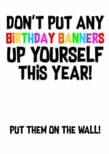 dont banners Birthday Card 7748 created by Bonnie Banter