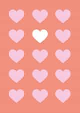 love hearts Valentines Day Card 21025 created by Studio Cohen