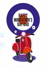 Vespa Scooter and Mod Target Father's Day Card created by Diva Doodle Designs