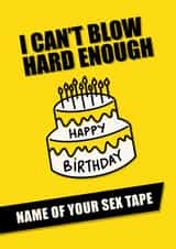 blow hard Birthday Card 21013 created by FROGGIE & ROSBIF